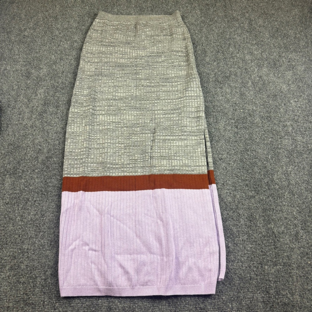 FREE PEOPLE Women’s Stop and Stare Set Color Block Ribbed Tank & Skirt sz: Small - Picture 9 of 16
